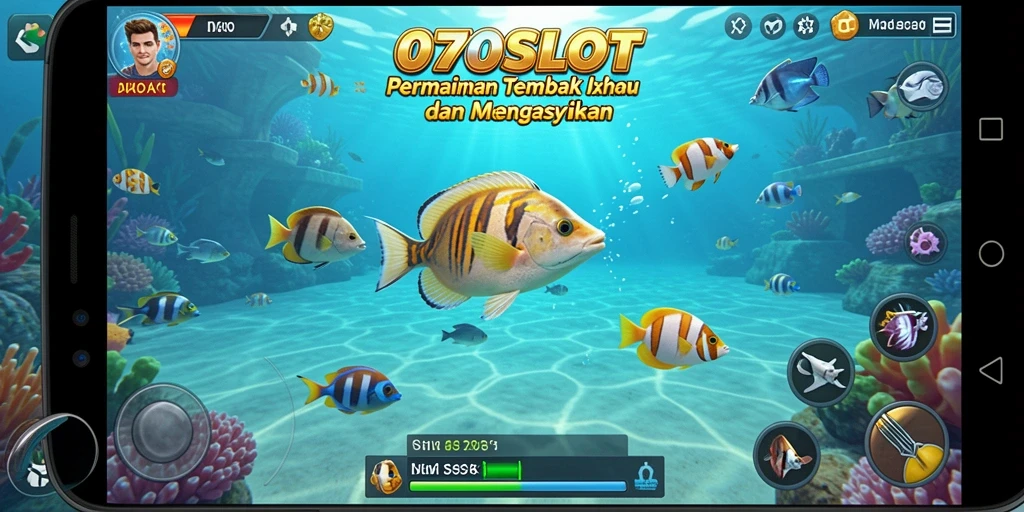 Tampilan gameplay Tembak Ikan yang seru dan menantang.