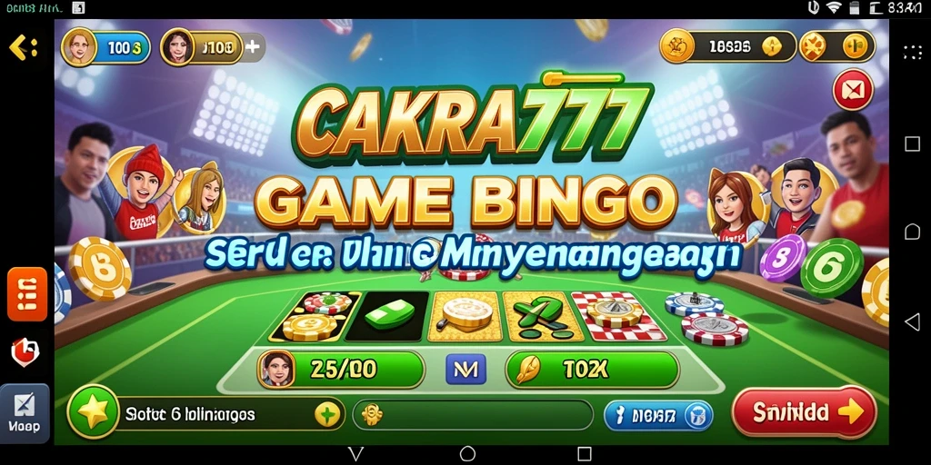 Tampilan gameplay Bingo CAKRA777 yang seru dan interaktif.