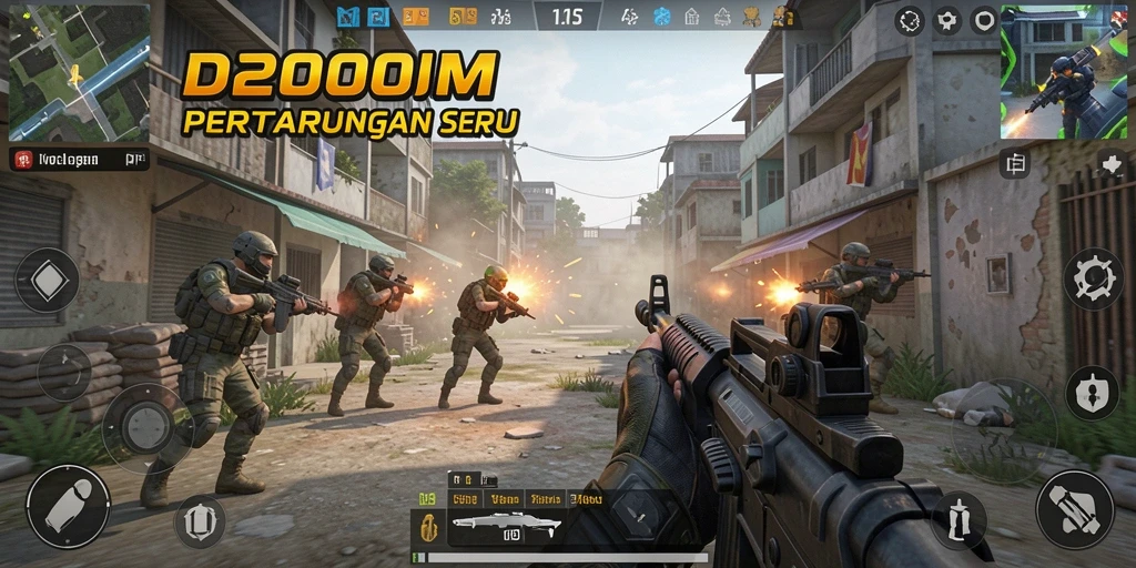 Tampilan gameplay D200M yang penuh aksi dan ketegangan.
