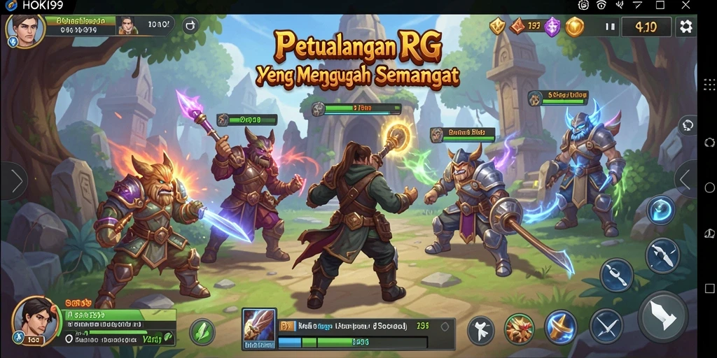 Tampilan menakjubkan dari gameplay RPG HOKI99 yang penuh aksi.
