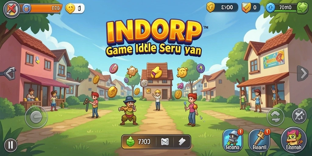 Tampilan gameplay INDORP yang menyenangkan dan interaktif.