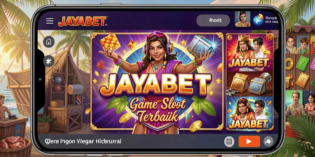 Screenshot gameplay JAYABET menampilkan slot yang mengasyikkan dengan berbagai tema.