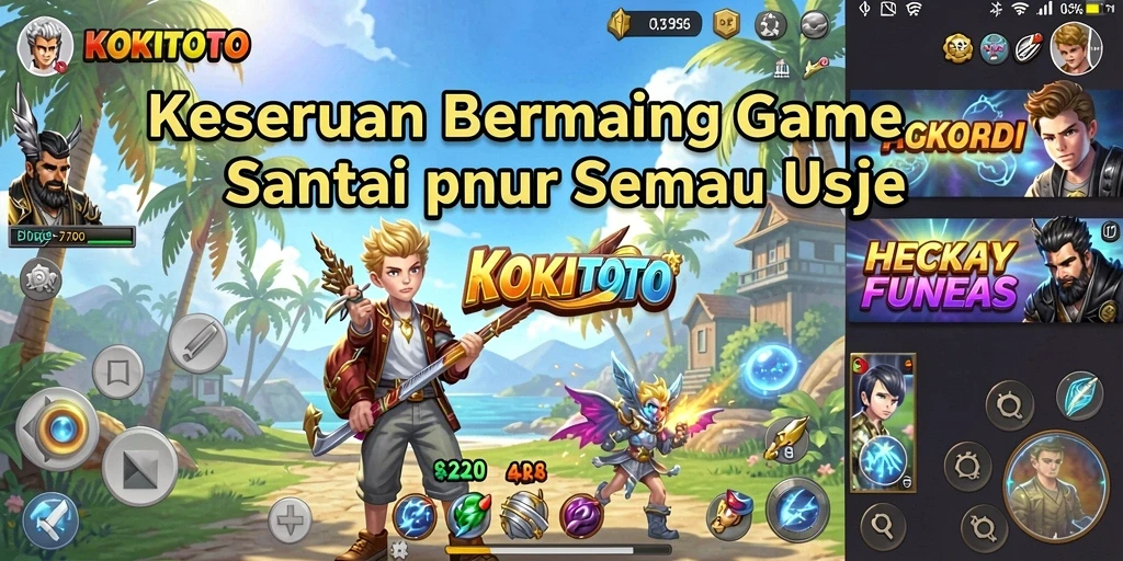 Screenshot gameplay KOKITOTO yang menampilkan keseruan mini game.