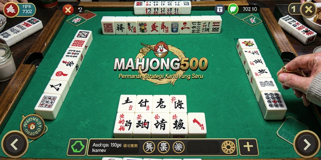 Tampilan menarik dalam gameplay MAHJONG500 yang penuh strategi.