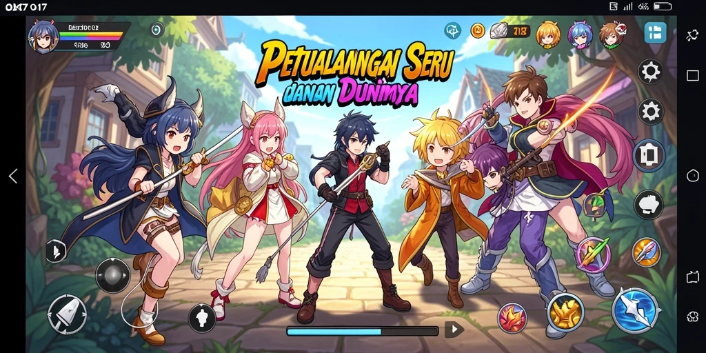 Tangkapan layar OLX17 menampilkan aksi karakter anime dalam pertempuran epik.