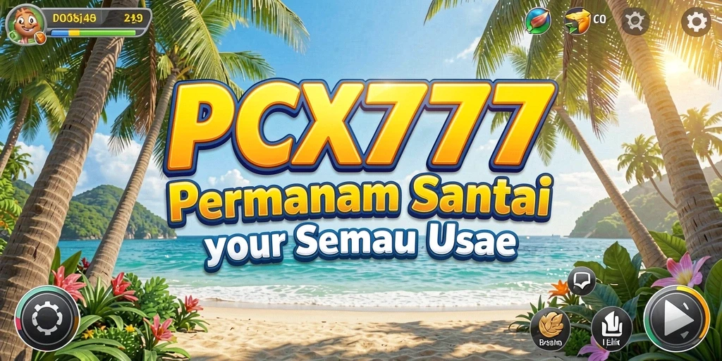 Tampilan gameplay seru dalam PCX777 yang menarik dan penuh warna.