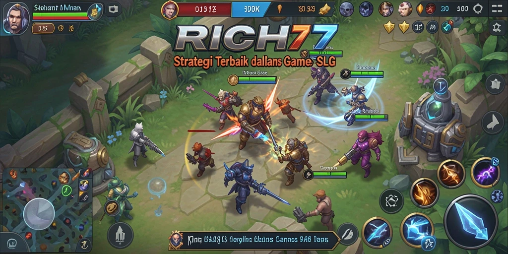 Screenshot gameplay RICH7 yang menampilkan aksi strategi mendebarkan.