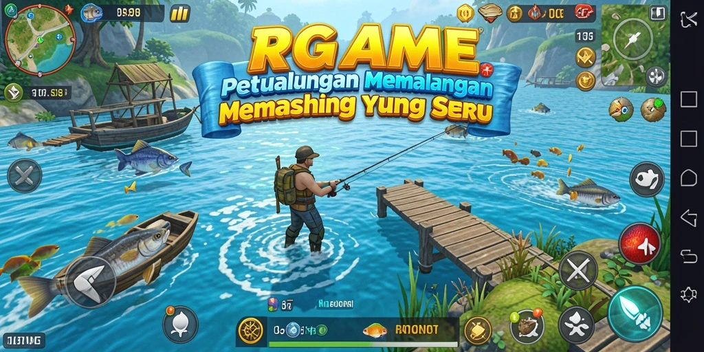 Tangkapan ikan yang besar dalam RPGAME mencari umpan.
