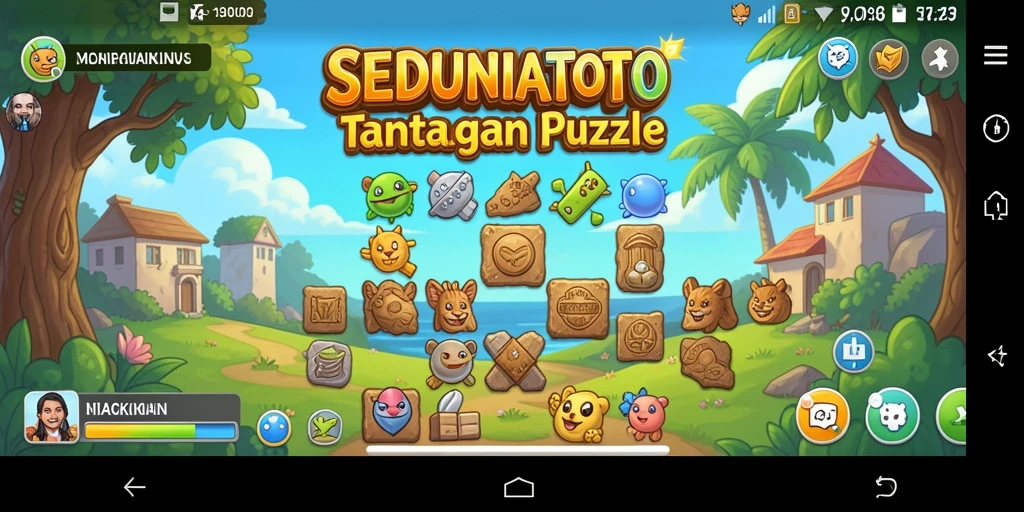 Tampilan gameplay SEDUNIATOTO yang menantang dan menyenangkan.