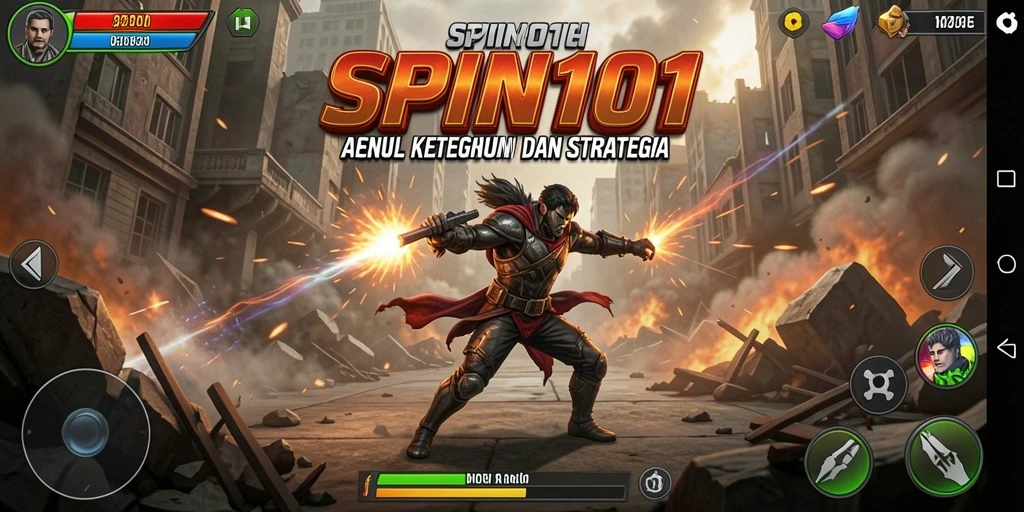 Tampilan seru dari gameplay SPIN101 yang penuh aksi dan strategi.