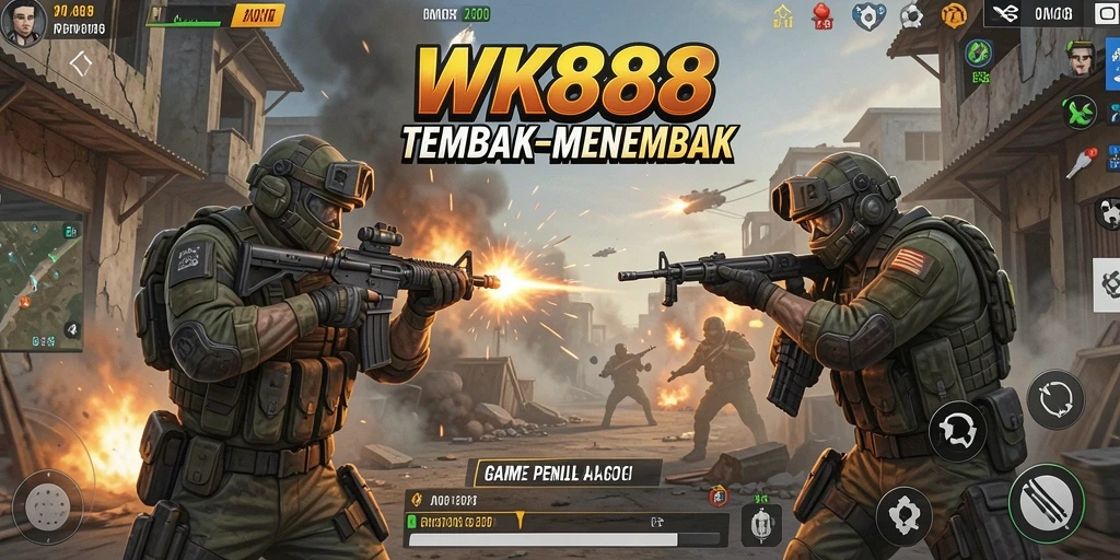 Tampilkan gameplay seru dan aksi tembak-tembakan di WK888.