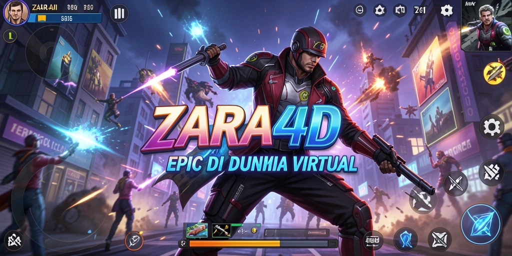 Tangkapan layar menunjukkan duel seru di ZARA4D dengan efek visual yang menarik.